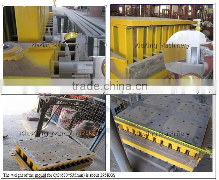 Automatic XQY10-50(QT10-15) concrete/cement block making machine by hydraulic pressure