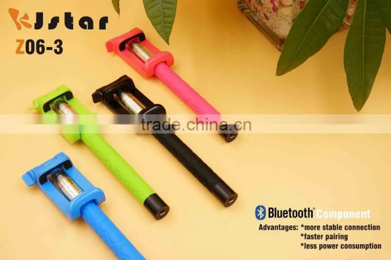 2015 original KJSTAR new bluetooth foldable selfie stick monopod