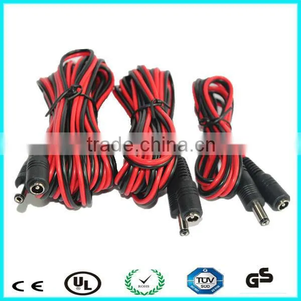 1m ul2468 5.5*2.5mm dc cctv camera cable