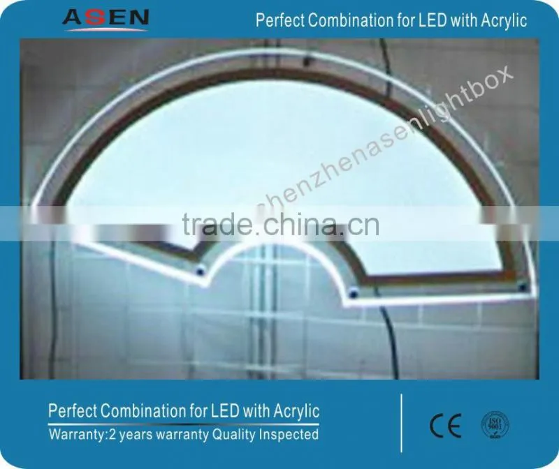 High Quality Custom Shape Crystal Acrylic LED Light Box