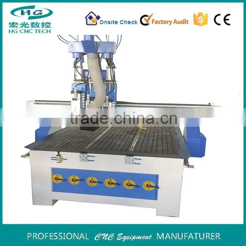 Multifunctional CNC Router ,HG-1325AH3Shift Spindle Wood cnc router
