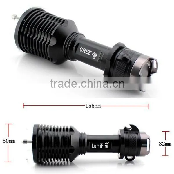 1158 New design!! XM-L T6 LED Ultra Power Aluminum Torch light rescue hammer led falshlight emergency safety