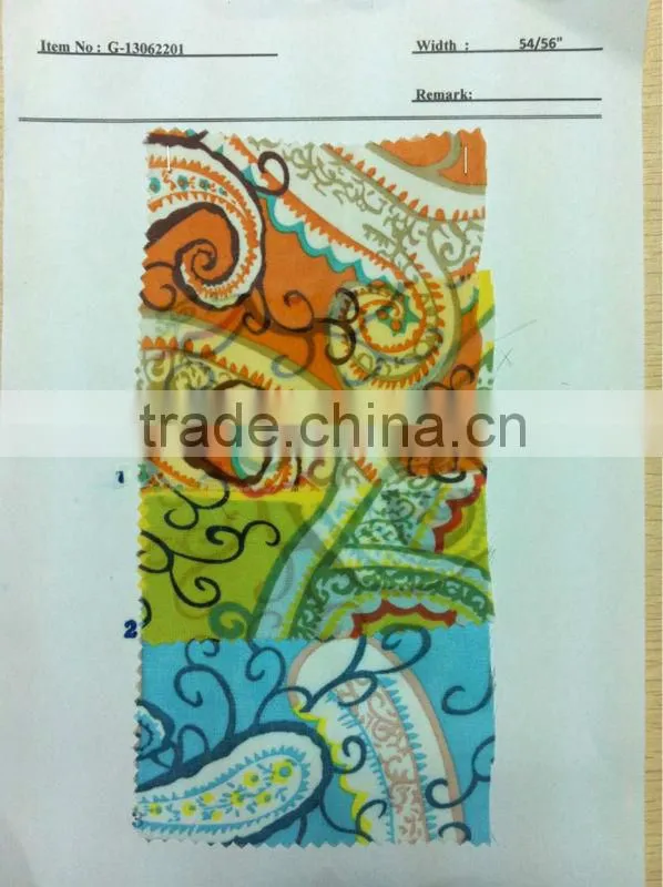 US$ 1/M up Chiffon Print Fabric Textile Stock Stocklot:G-13062201