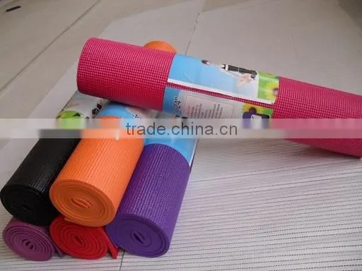 Purple Sticky Yoga Mat for Exercise, Yoga, and Pilates
