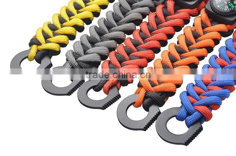 Wholesale High Quality Multi-Color Survival 550 Paracord Bracelet With Logo