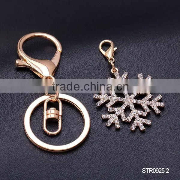 Personalized Handmade Crystal Snowflake Key Chain