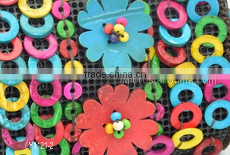 2016 new designs in stock wholesale high quality coconut shell bag for girls wallet