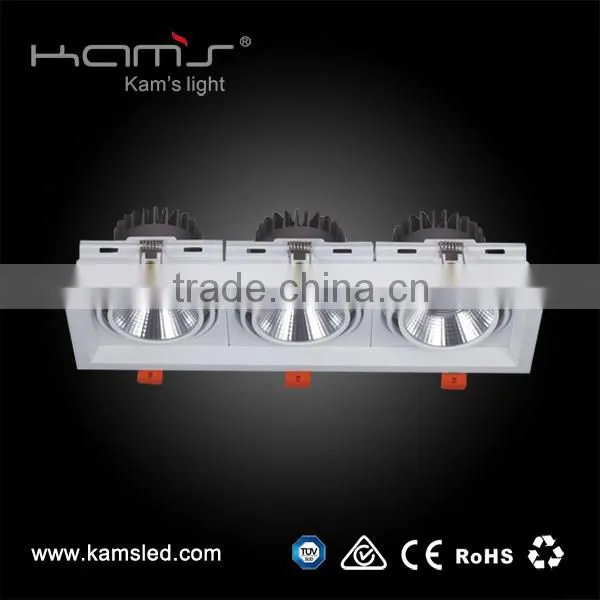 Adjustable ceiling light one head gille light high lumen led downlight 12W