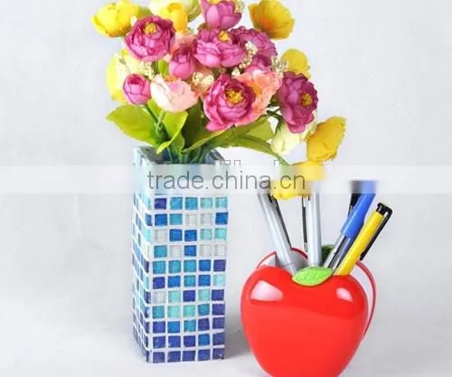 Funny DIY mosaic craft kit glass mosaic vase