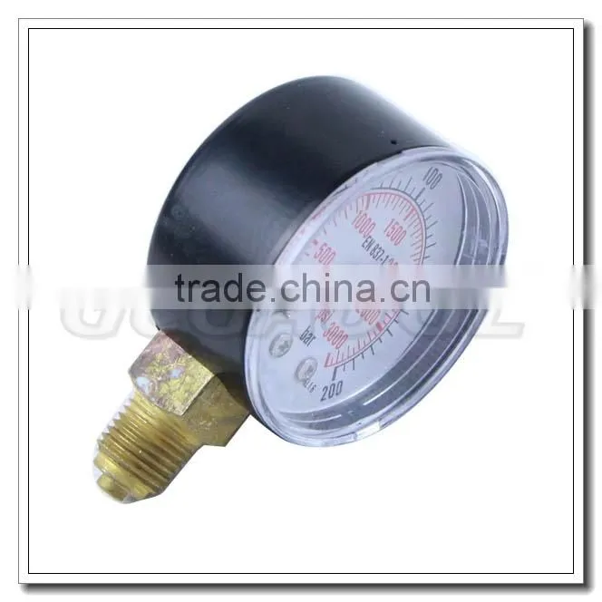High quality vertical compressor air pressure gauge 50mm 1/4