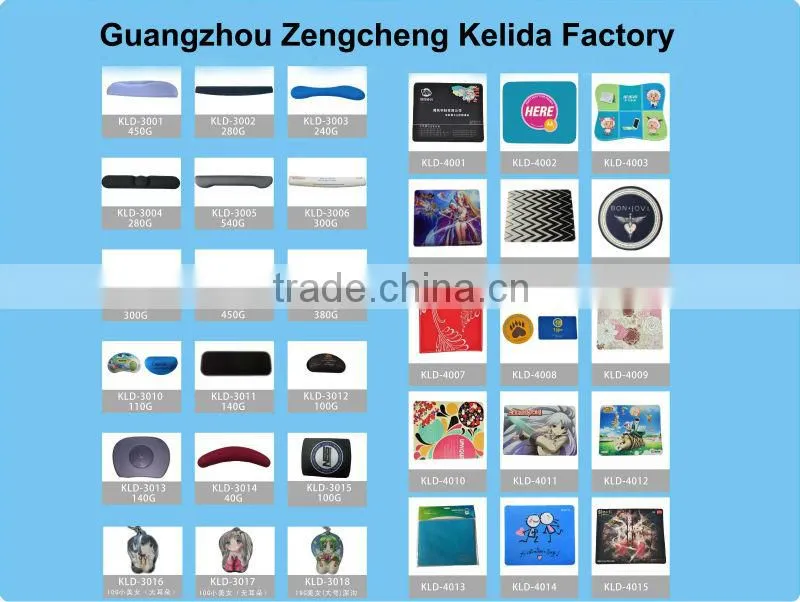 Customized funny cheap sponge wrist keyboard pad