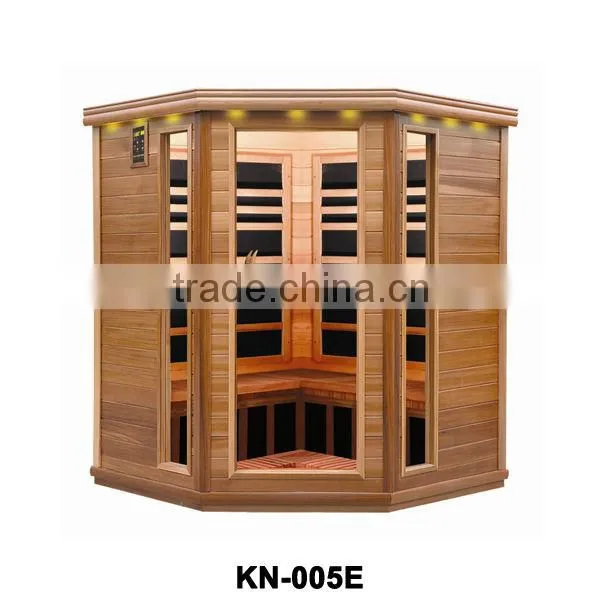 dry luxury infrared sauna furniture far infrared ozone sauna cabin KN-005E