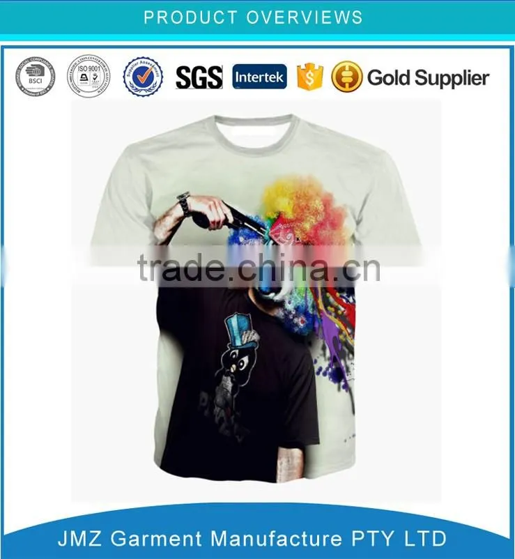 High Quality Men Clothes Custom Fashion Print T-shirt