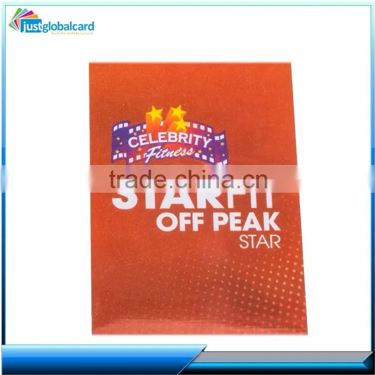 High glass full color printed white inkjet printable pvc plastic id card