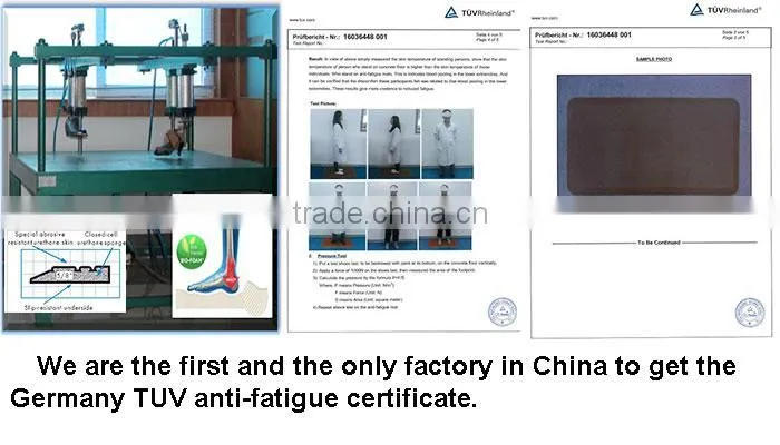 2016 Hair salon equipment custom anti-fatigue pvc chair mat