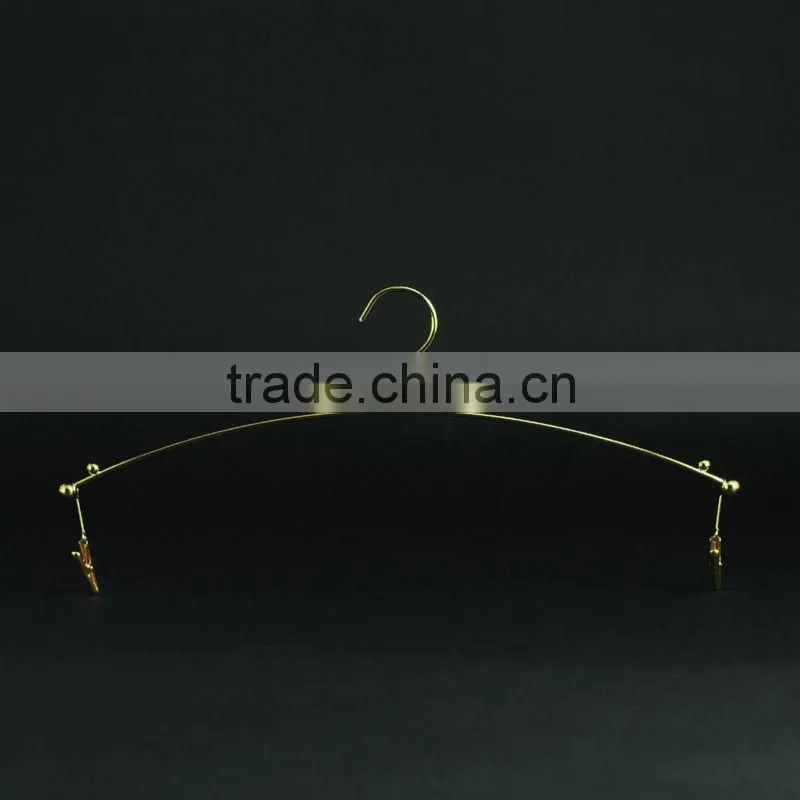 Golden Amorous Lingerie Hanger with Clips for Hotel Amenity