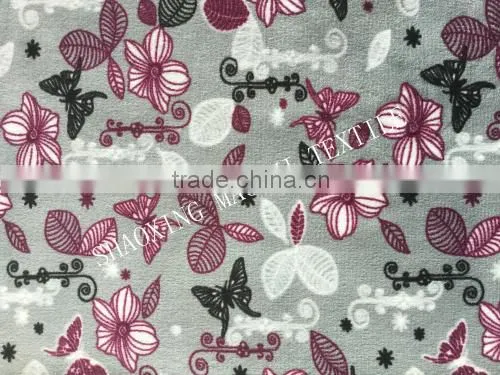 new design 100% polyester cotton velvet printing fabric for sofas, toys, pillows