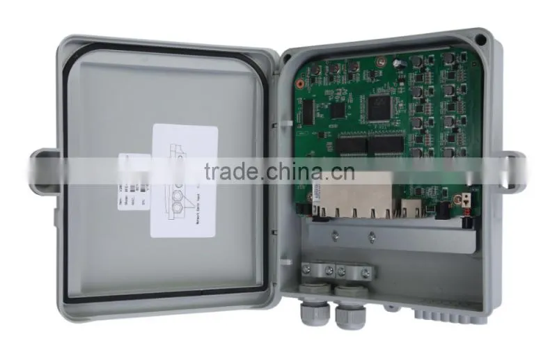 8FE Reverse PoE ONU GEPON MDU Support 4KV Surge Protection for FTTB/FTTC Solution Outdoor Application