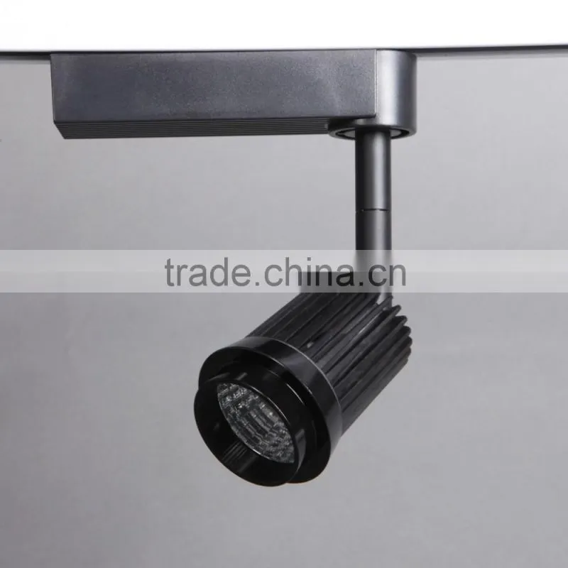 7W Black Adjustable COB led track spot light with good quality