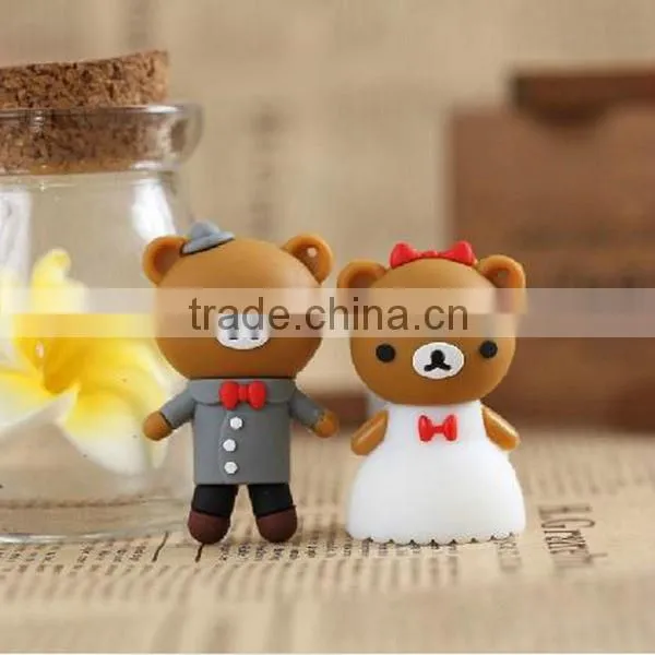 cartoon bear usb flash drive,animal usb,wedding gift usb 128MB - 64GB