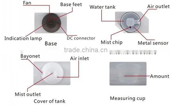 High quality ultrasonic Eletric home fragrance aroma diffuser