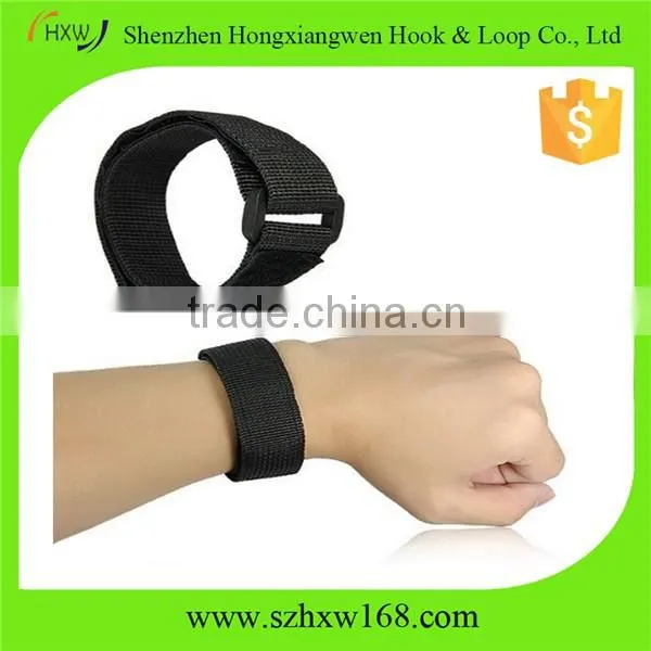 Nylon Yarn Rubber String Hook and Loop Strap Touch Fastener