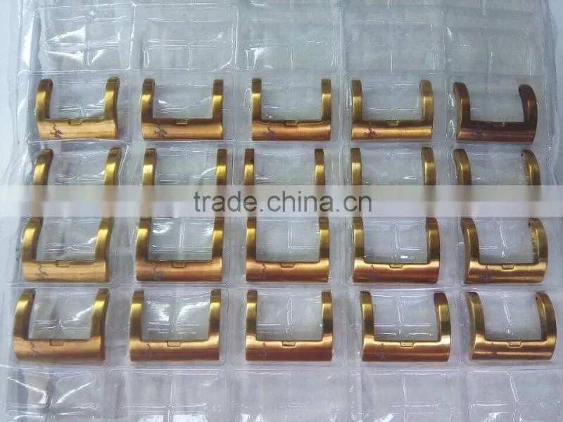High-quality K070S brushed IP yellow gold watch strap buckle in 18 20 22 24mm