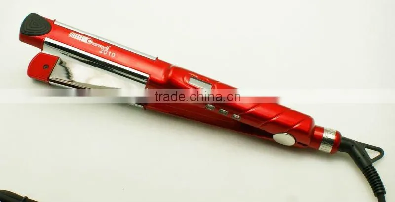 professional LED multifunctional titanium hair salon straightener B030