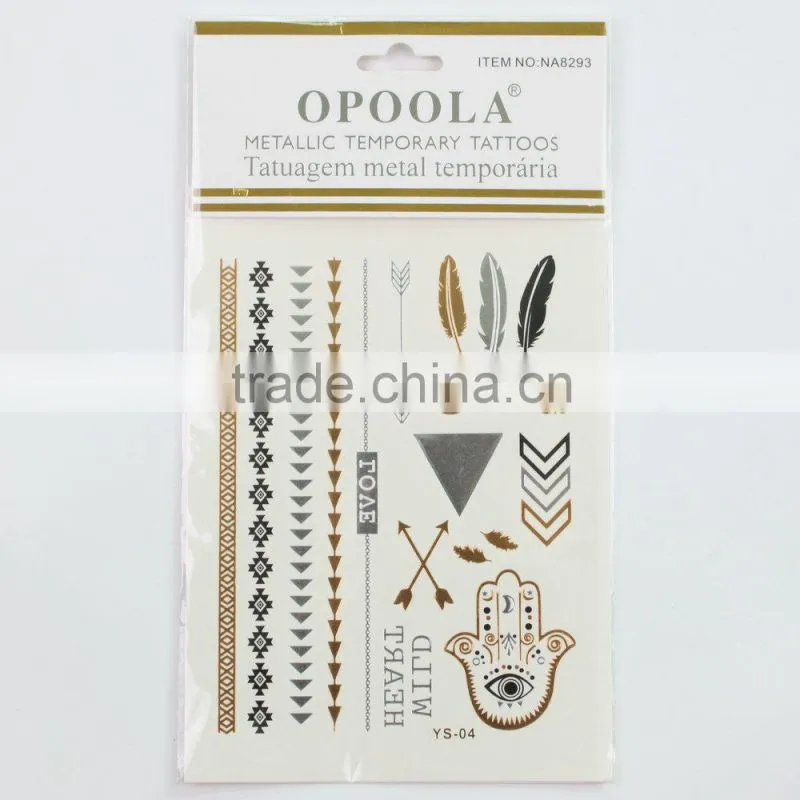 New arrival wholesale non-toxic ecofriendly waterproof elegant decorative craft colorful hair sticker