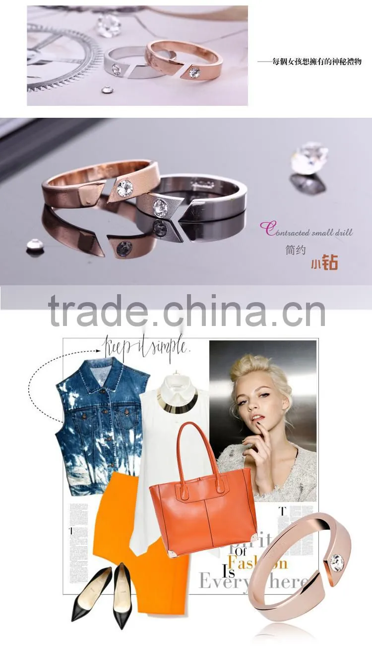 Spring Fashion gold rings design for women with Austria Crystal 40044 / 40045 nuevo