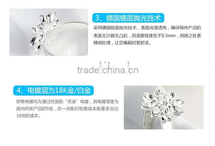 2013 fashionable chunky fashion rings Crystal jewerly 40092
