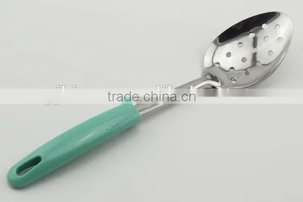 2016 customize kitchen utensil cooking spoon slotted spoon solid spoon