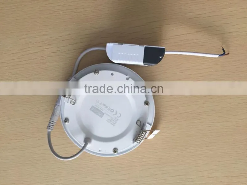 alibaba express 6inch aluminum smd 2835 led panel downlight 12w