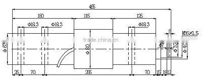 Single fixed beam load cell