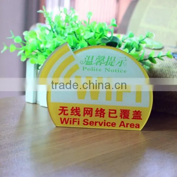 Decorative desktop acrylic sign holder, acrylic sign wholesale