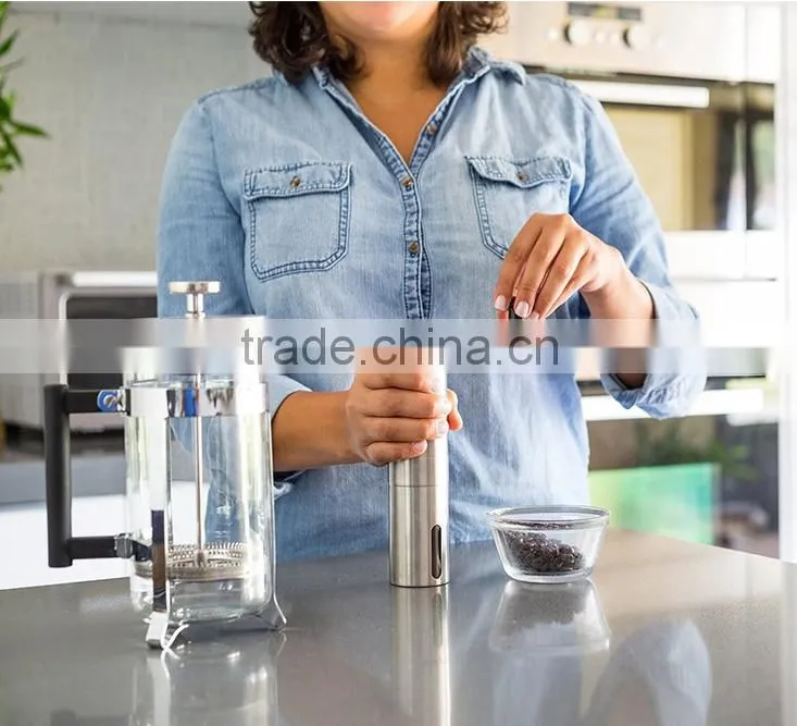 Amazon Portable Stainless Steel Hand Coffee Grinder Low Cost High Quality Coffee Bean Grinder