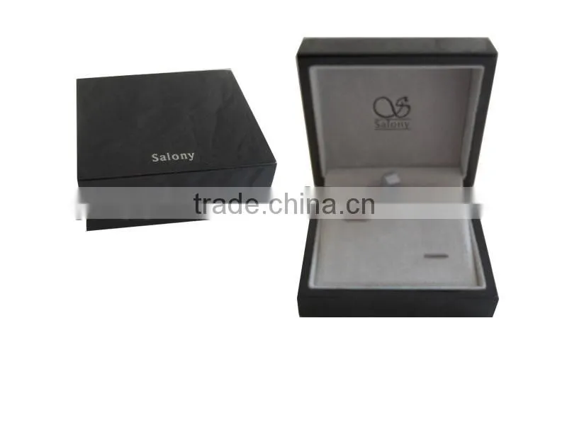 Spray lacquer Wood Cufflink Ring Box