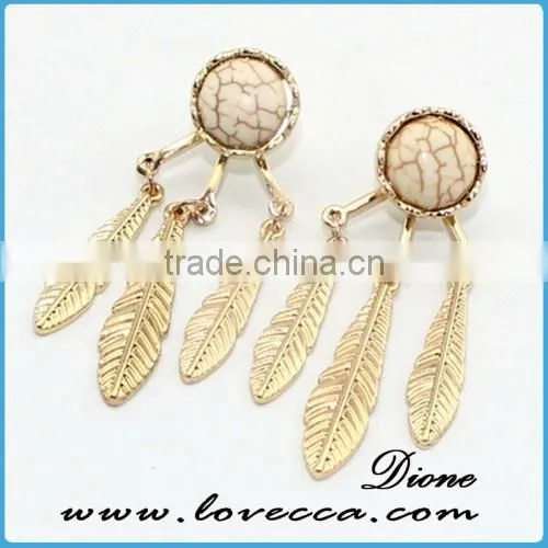 Korean women jewelry DIY elegant stones crystal jewelry earrings 2016