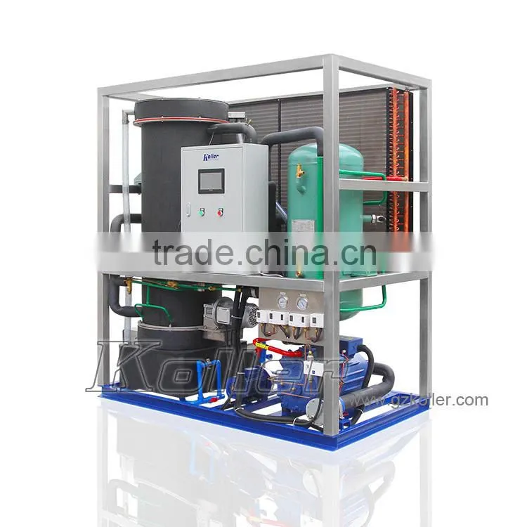Compact Design Air Cooled Type Tube Ice Making Machine 3 Tons Per Day