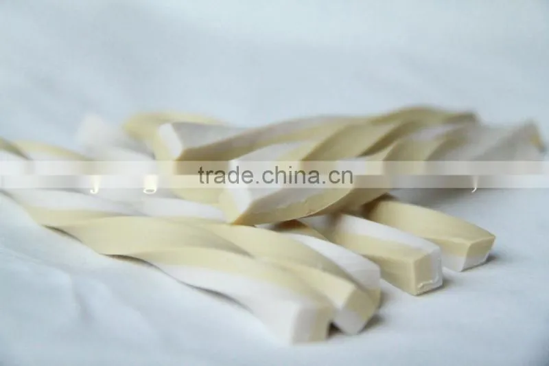 dog treats (dog treat two-tone squared twisted stick)