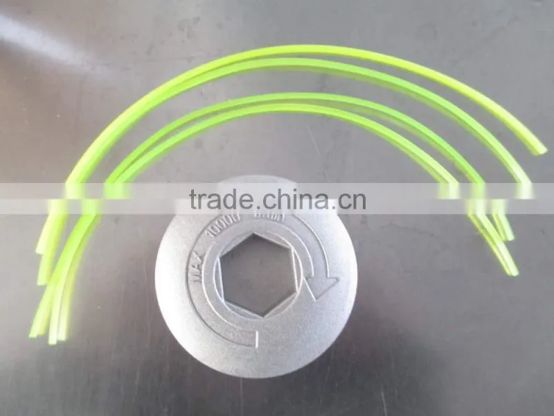 Aluminum trimmer head Grass Cutter Parts Aluminium Fixed Line Nylon Trimmer