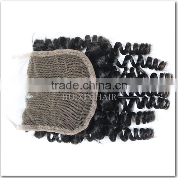 Best Price Top Quality Virgin Brazilian Hair Lace Closure Brazilian Baby Curly Lace Closure