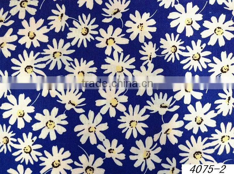 100% rayon printed fabrics for fashion women garments