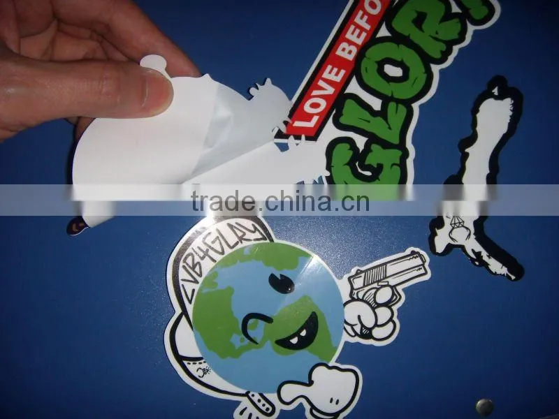 customized waterproof die cut stickers