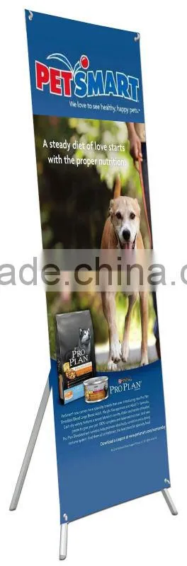 2013 hot sale & high quality indoor & outdoor X banner stand displays, outdoor water tank x banner display for advertising