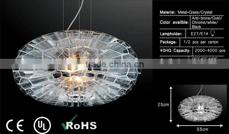 Hot sale Chandeliers with Acrylic Lamp Shade