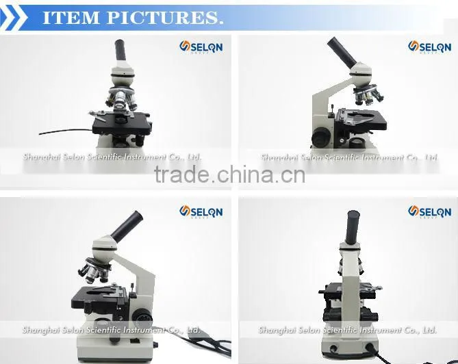 SELON SE-XSP-104 MULTI-PURPOSE BIOLOGICAL MICROSCOPE, STAGE DOUBLE LAYER MECHANICAL STAGE
