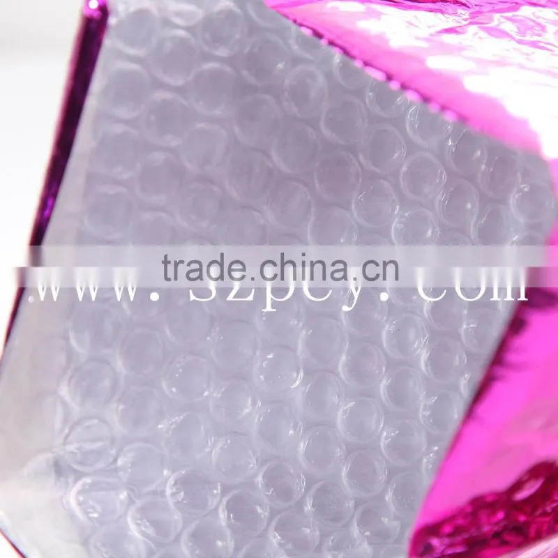 colorful aluminum foil bubble bag/metallic bubble mailers envelope