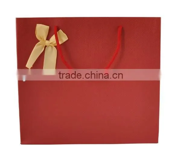 Yiwu wholesale red large paper shopping bags