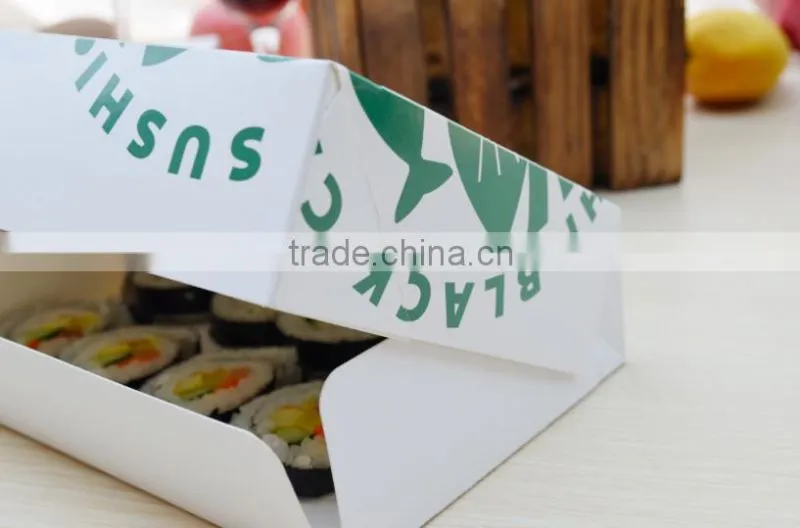 Luxury paper sushi box, disposable sushi box